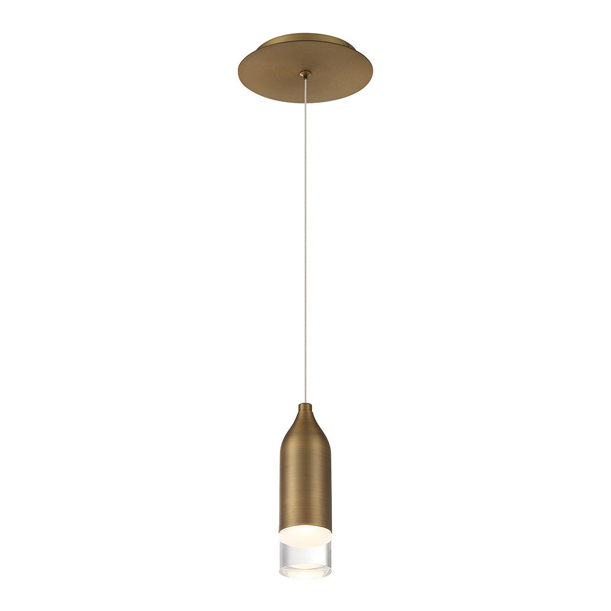 Action Mini Pendant Light - 3000K Warm White LED - Perfect for Kitchen Island, Dining Room, and Bedroom Lighting