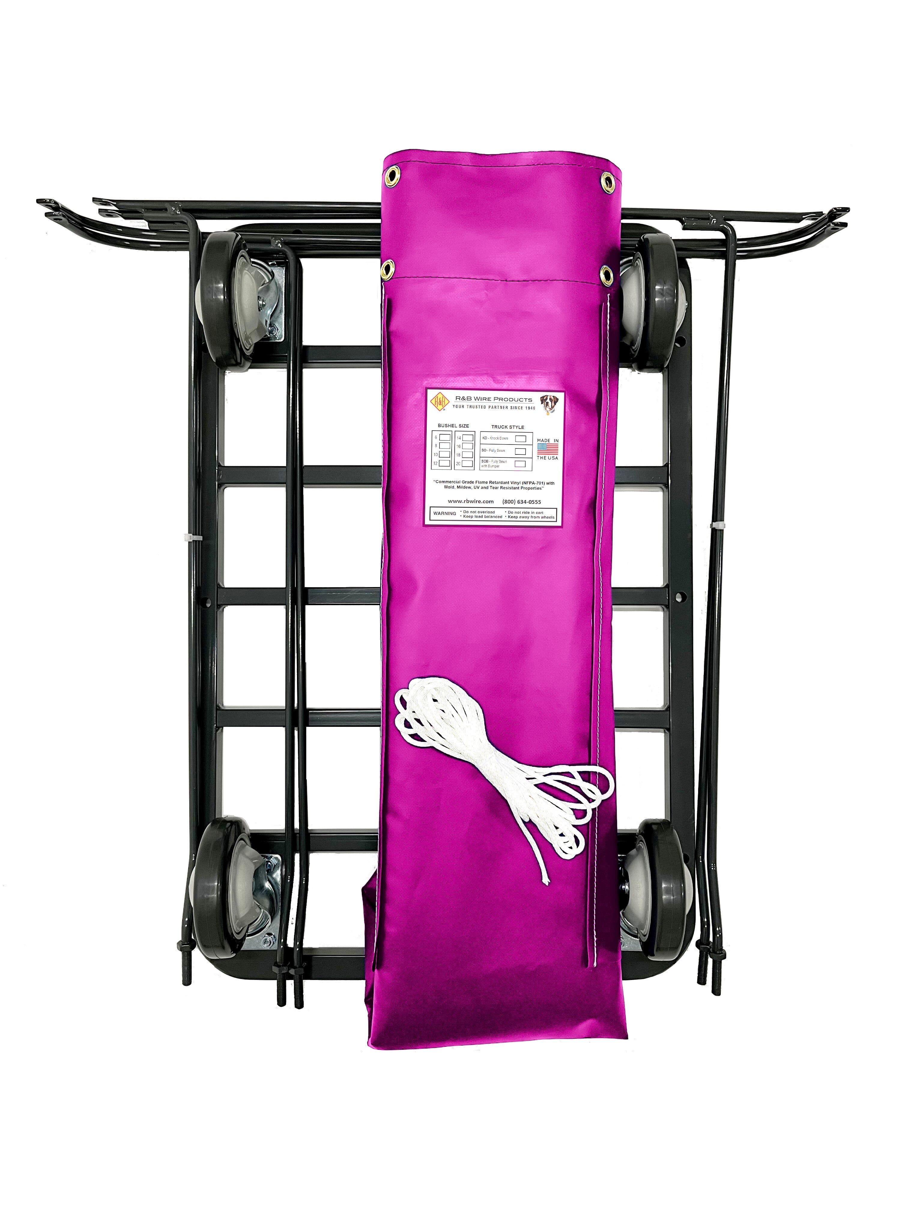 16 Bushel UPS/FEDEX Approved Basket Truck - Heavy Duty Utility Cart for Warehouse, Grocery Store & Industrial Use