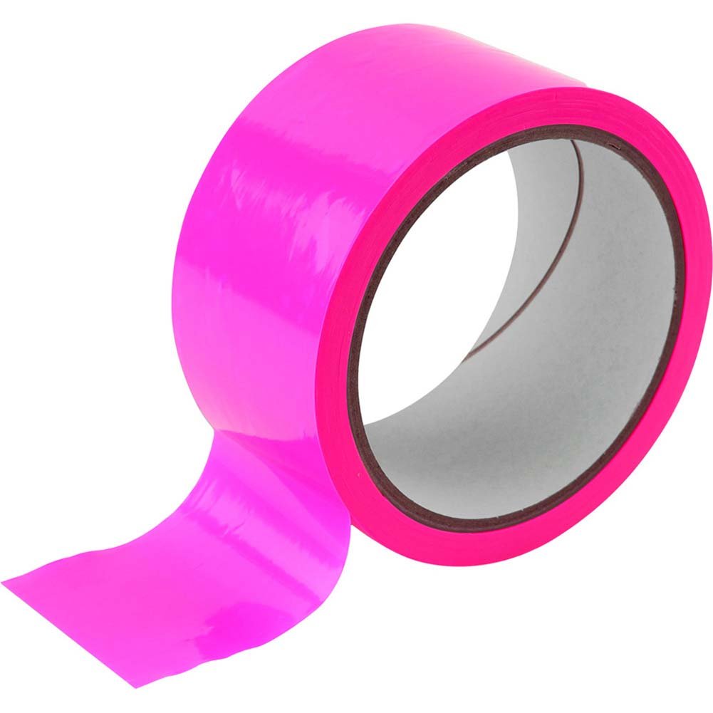 Fetish Fantasy Pleasure Tape - Pink Bondage Tape for Sensual Play & Restraint - Perfect for BDSM, Roleplay & Sensory Exploration