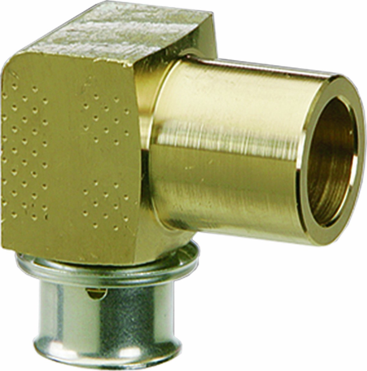 Viega 89308 PureFlow Bronze PEX Press Copper Tubing Elbow - 1/2-Inch x 3/4-Inch Press x Copper Fitting for Plumbing & HVAC Systems - Perfect for Water Supply Lines, Radiant Heating & Hydronic Applications