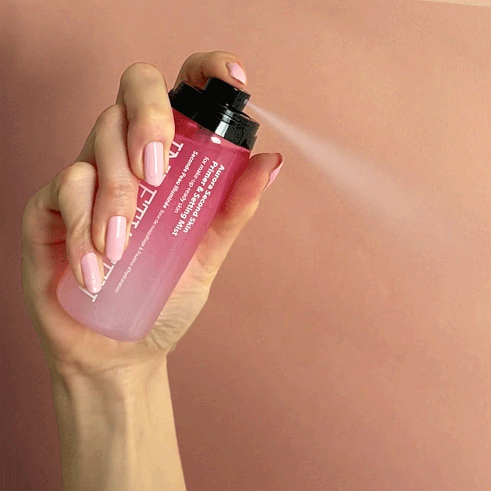 BLITHE INBETWEEN Aurora Second Skin Primer & Setting Mist 82ml - Hydrating Makeup Base & Long-Lasting Setting Spray for Flawless Finish | Perfect for Daily Makeup, Bridal Looks & Photo Shoots
