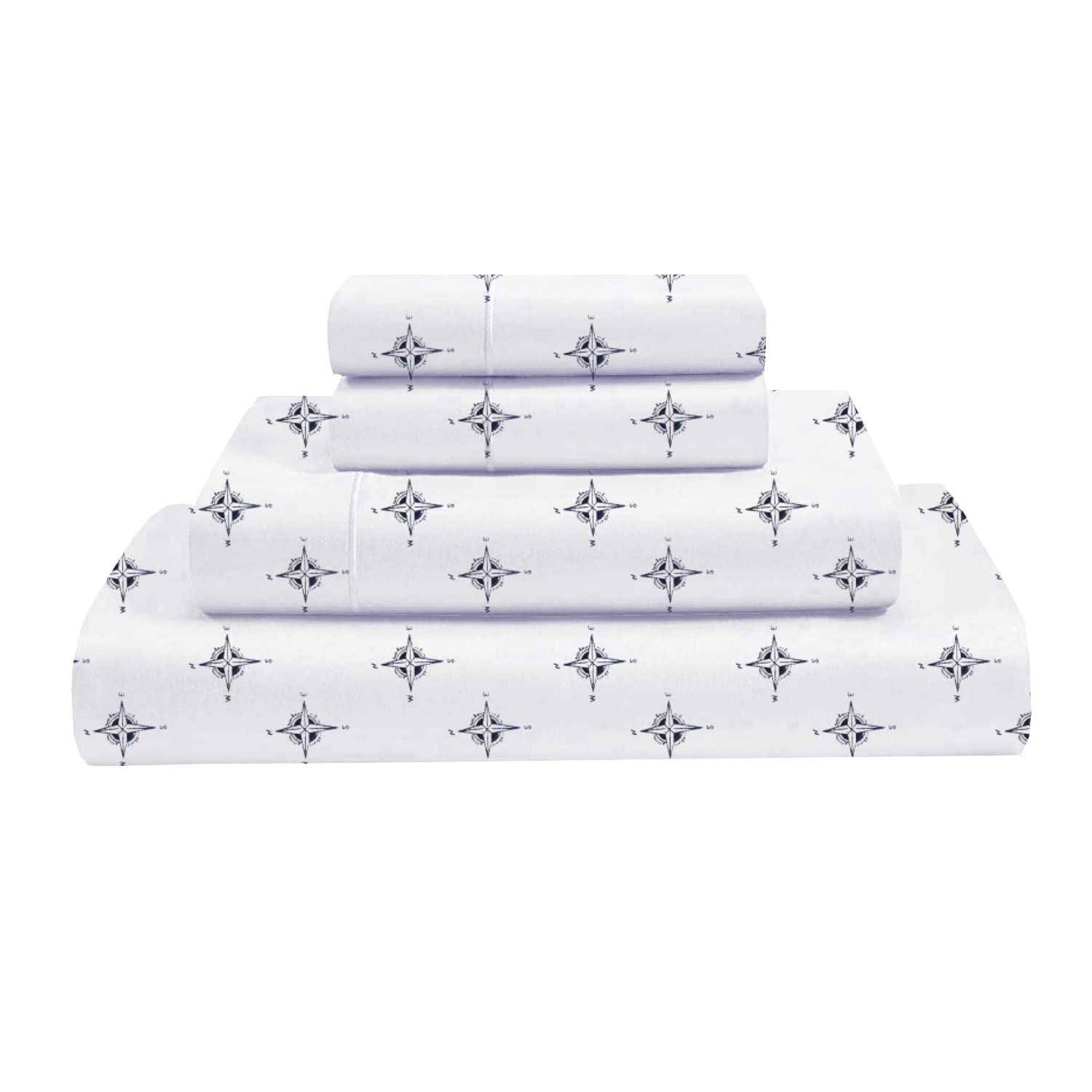 Premium RV King Sheets - 100% Giza Cotton Bedding Set for Travel Trailers & Campers - 4-Piece Deep Pocket Sheets (10