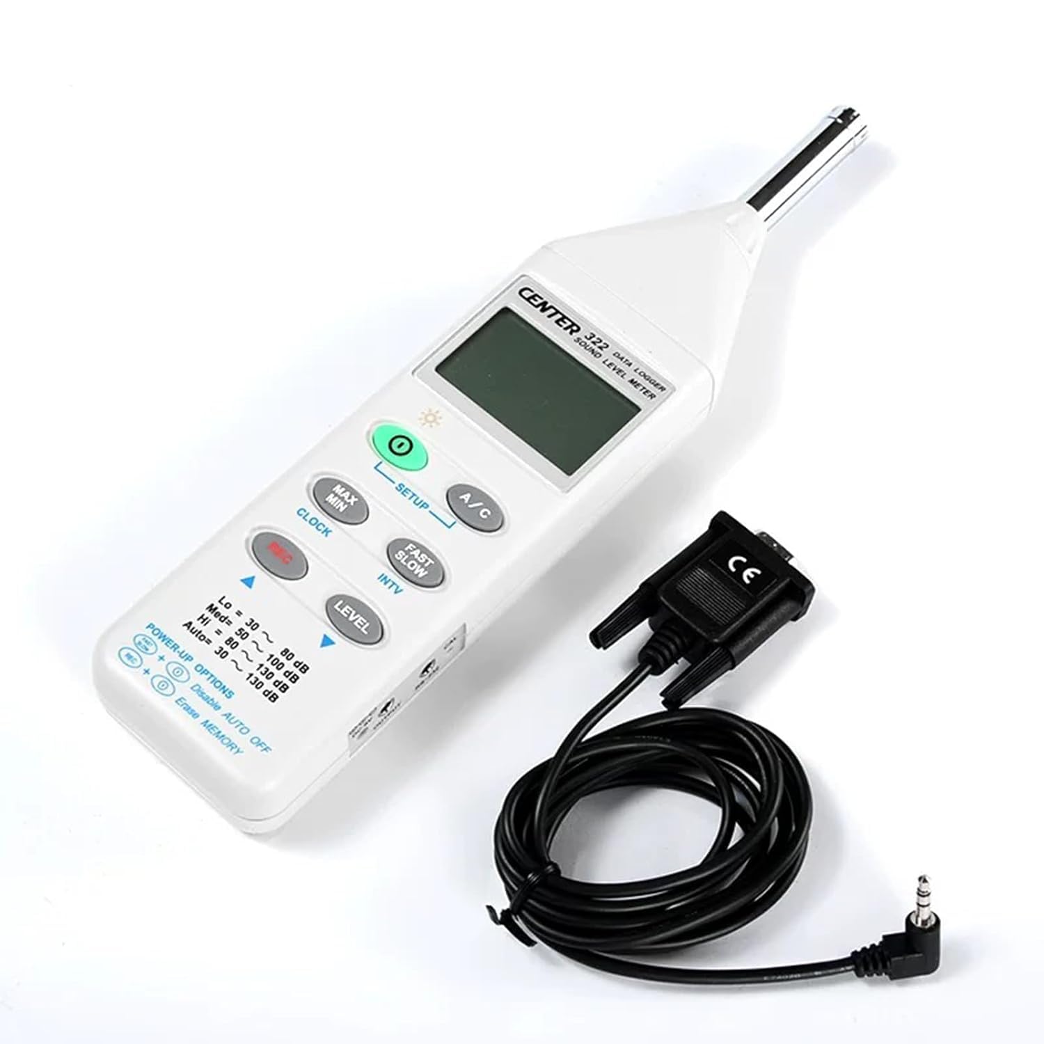SSEYL CENTER322 Digital Sound Level Meter with Data Logger - Professional Noise Measurement Device for Industrial, Construction & Environmental Use