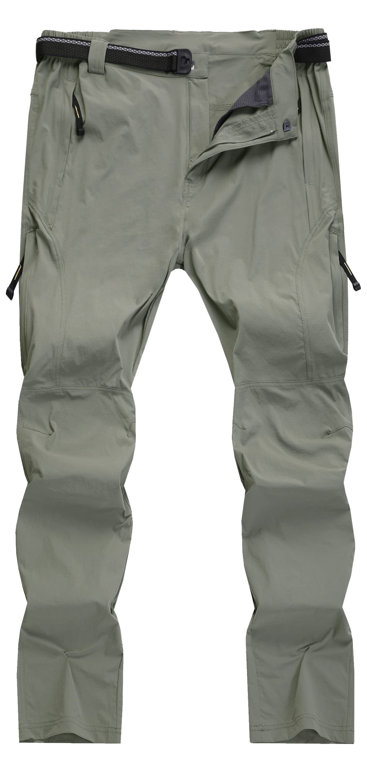Men's Quick-Dry Hiking Cargo Pants - Water Resistant Lightweight Outdoor Work Pants with Breathable Fabric & Zipper Pockets | Perfect for Mountain Climbing, Camping & Adventure Travel
