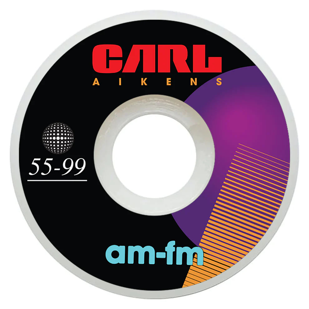 55mm Conical AM/FM Skateboard Wheels by Carl Aikens - High Performance for Street & Park Skating