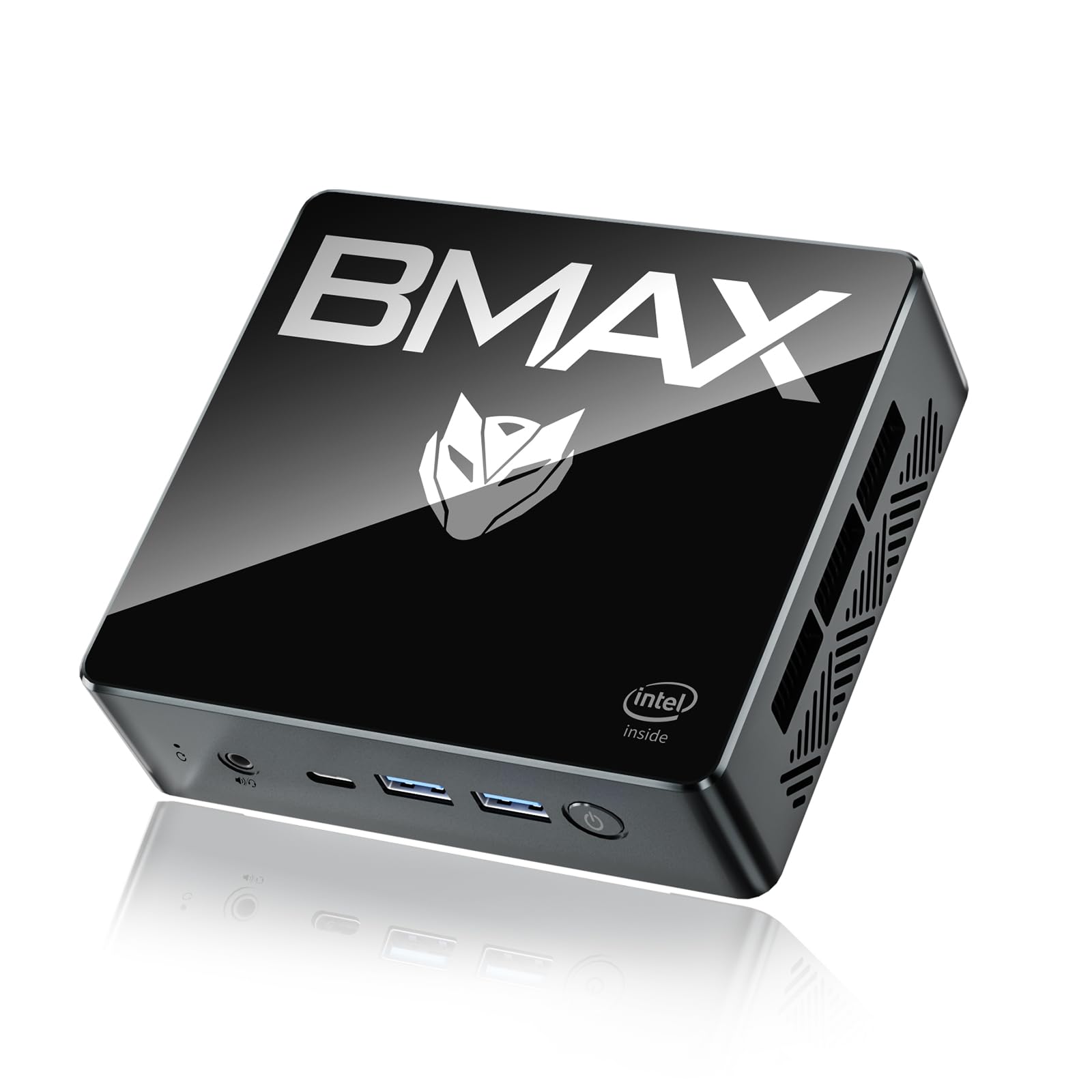 BMAX Mini PC Intel 12th Gen N95 (Up to 3.4GHz) 16GB DDR4 RAM 512GB M.2 SSD - Compact Desktop Computer with Dual HDMI 4K UHD, WiFi 5, Bluetooth 4.2, Gigabit Ethernet - Ideal for Home Office, Gaming & Media Streaming