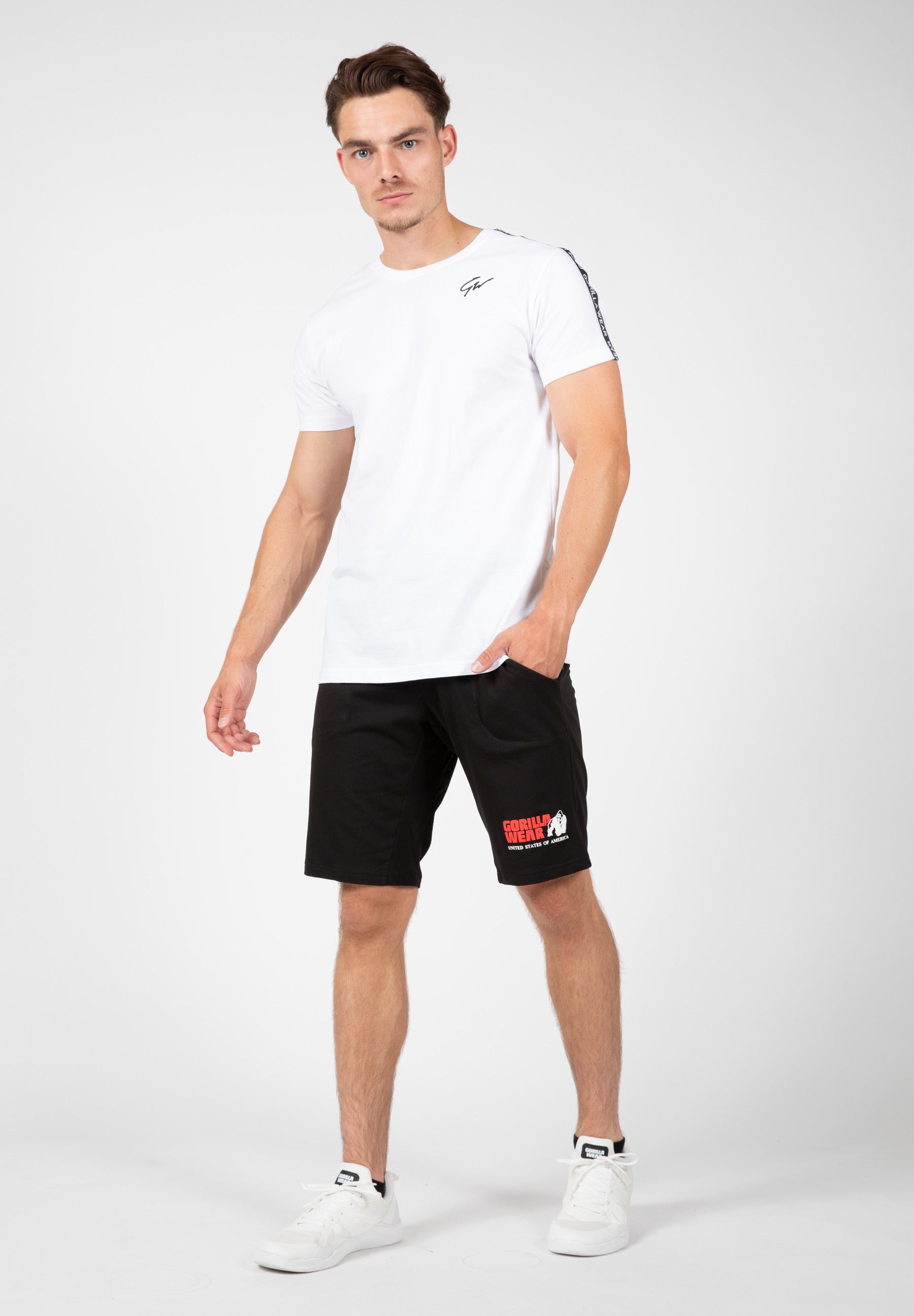 Chester T-Shirt for Men - Comfortable Cotton Tee in White & Black | Casual Wear, Street Style, Everyday Outfit