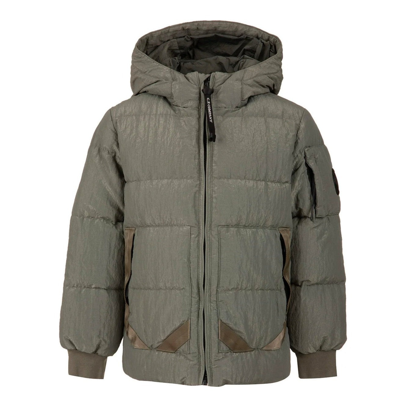 CP Company Kids Garment Dyed Lens Jacket - Waterproof Windbreaker for Boys & Girls - Perfect for School, Outdoor Play & Winter Activities