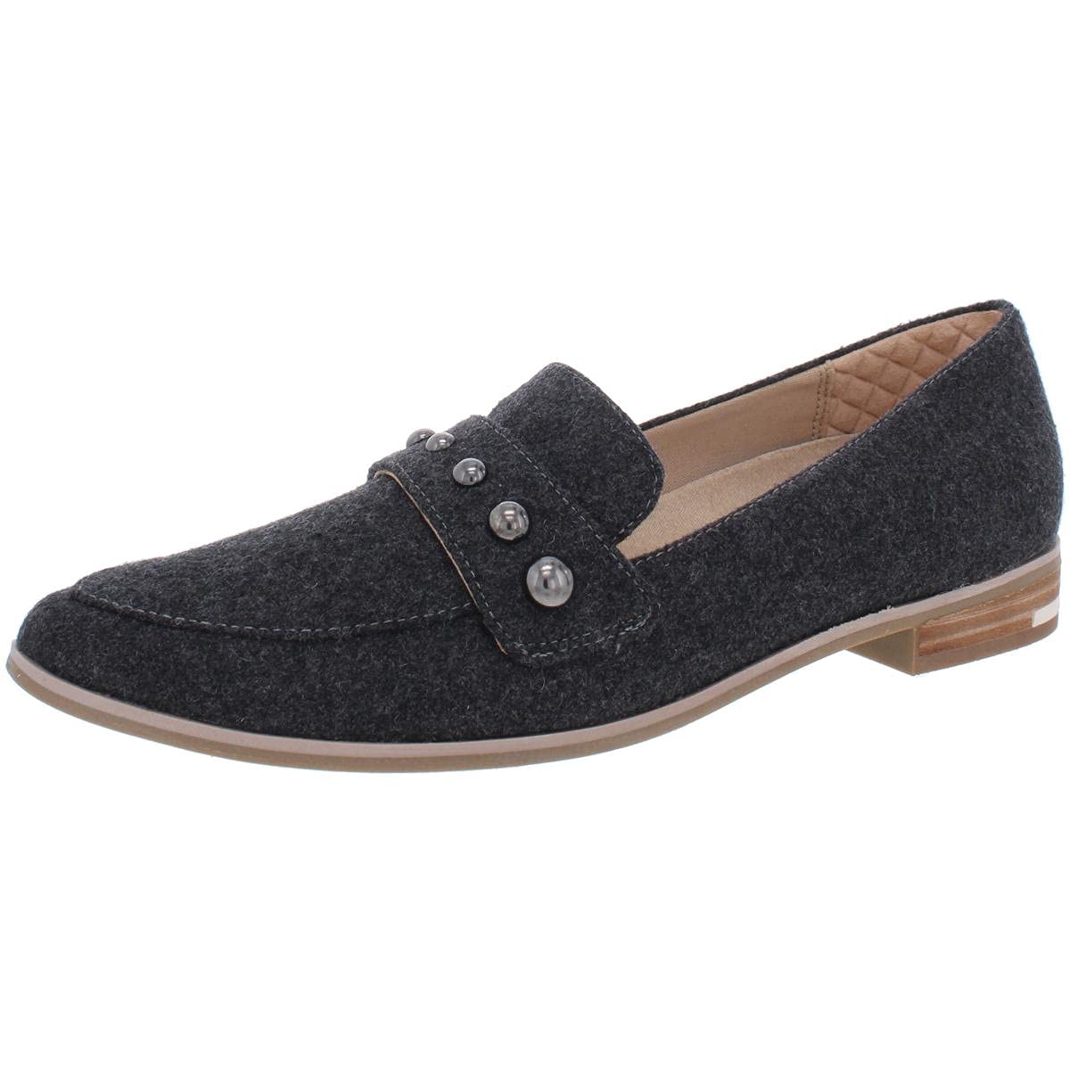 Dr. Scholl's Faxon Stud Sneakers - Original Collection Dark Charcoal Fabric Men's Size 9.5 | Comfortable Casual Shoes for Walking, Work & Everyday Wear