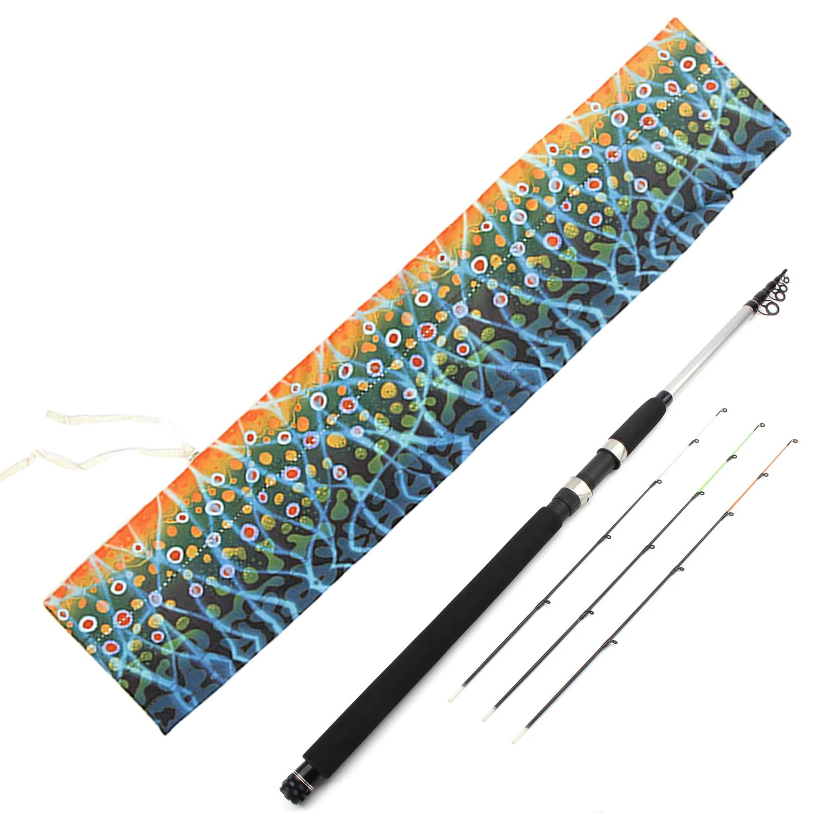 Durable Thick Nylon Portable Fishing Rod Protective Bag - Fly Fishing Rod Sleeve & Travel Case for Easy Transport | Perfect for Outdoor Adventures, Camping Trips & Fishing Excursions