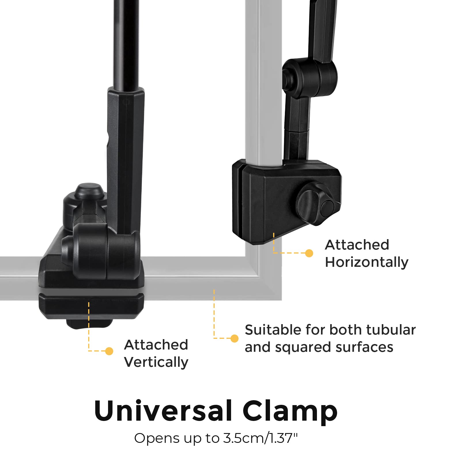 G4Free UPF 50+ Universal Adjustable Clamp-On Umbrella for Outdoor UV Protection - Fits Strollers, Wheelchairs, Patio Chairs & Golf Carts - Perfect for Beach, Picnics, Camping & Backyard Relaxation