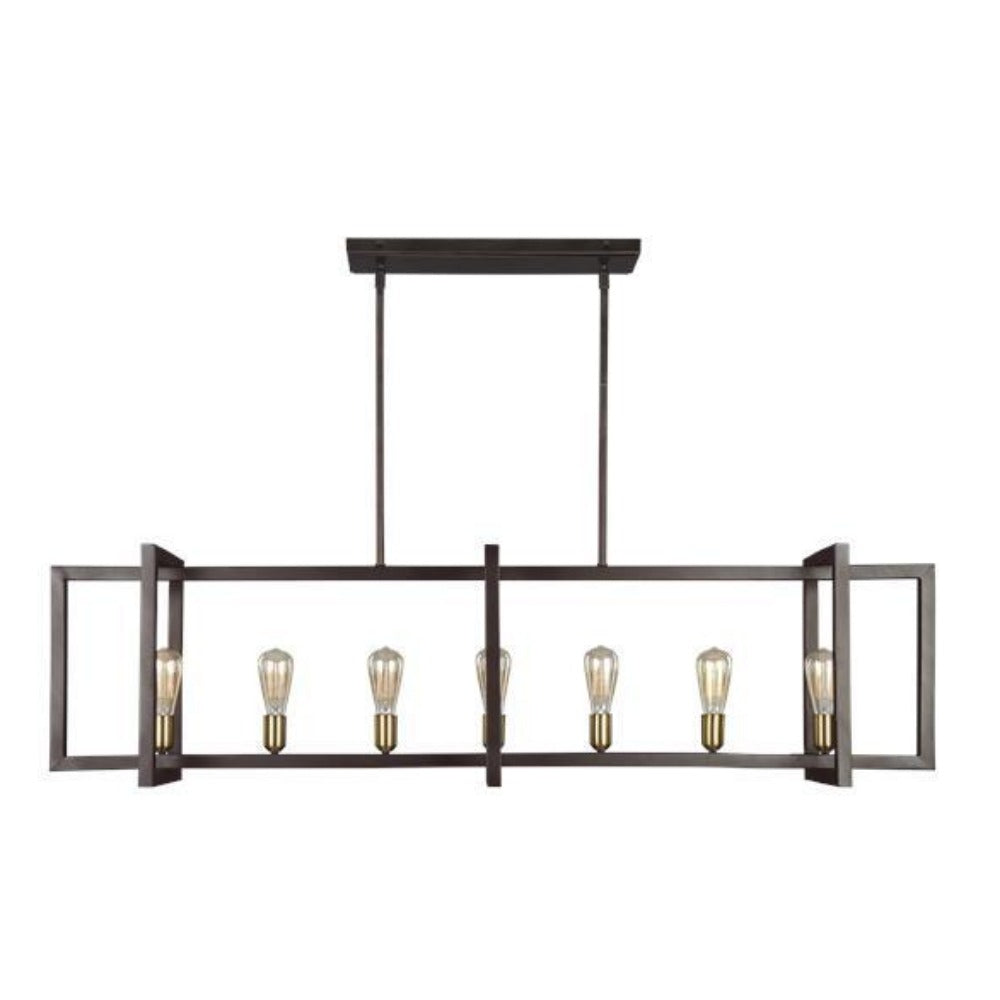 Fernet Linear Lantern - Modern Outdoor Wall Light with Black Metal Frame, Waterproof LED Lighting for Patio, Garden, Porch & Backyard Decor