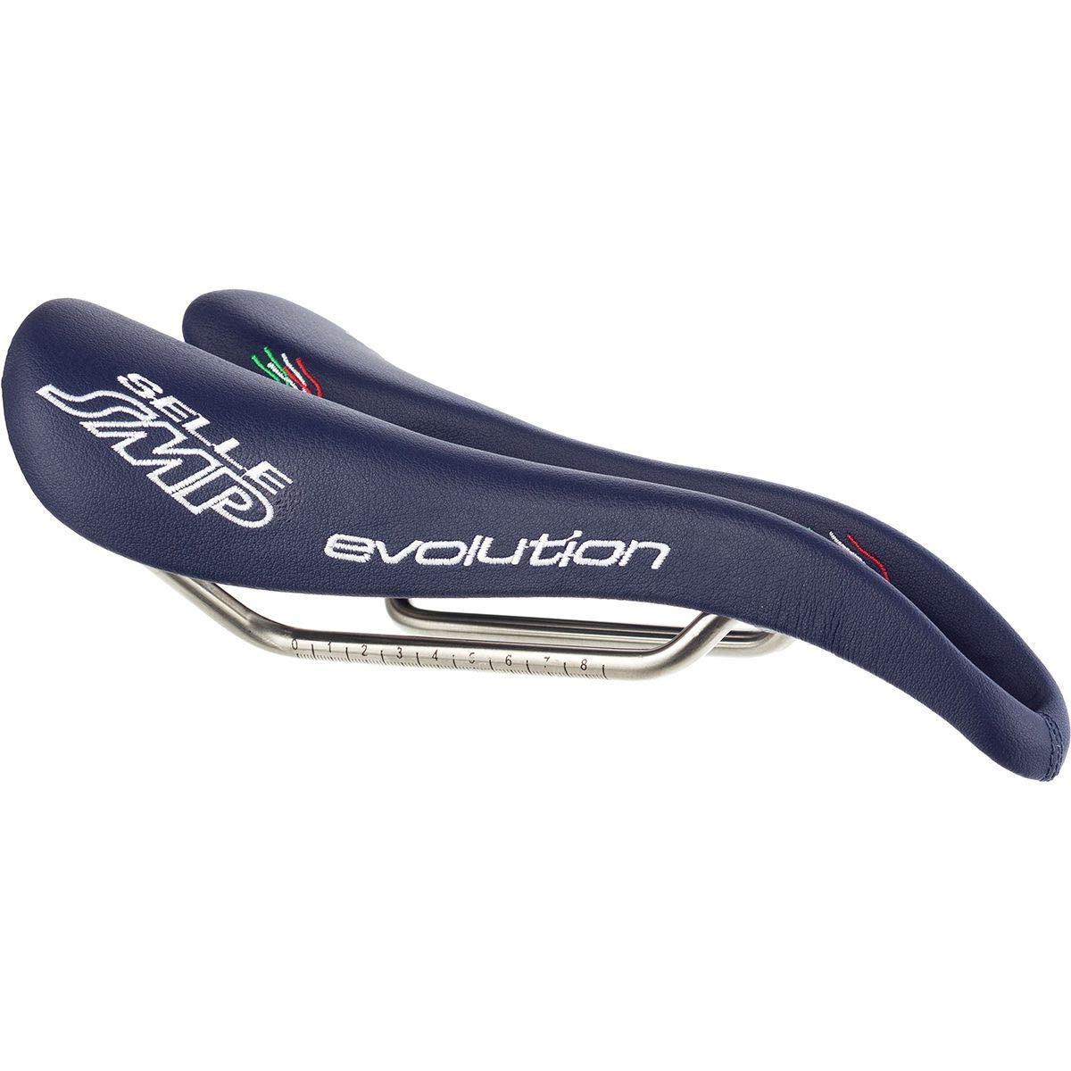 Selle SMP Evolution Blue Bike Saddle - Lightweight & Comfortable Cycling Seat for Road & Mountain Bikes - Perfect for Long Distance Rides & Commuting
