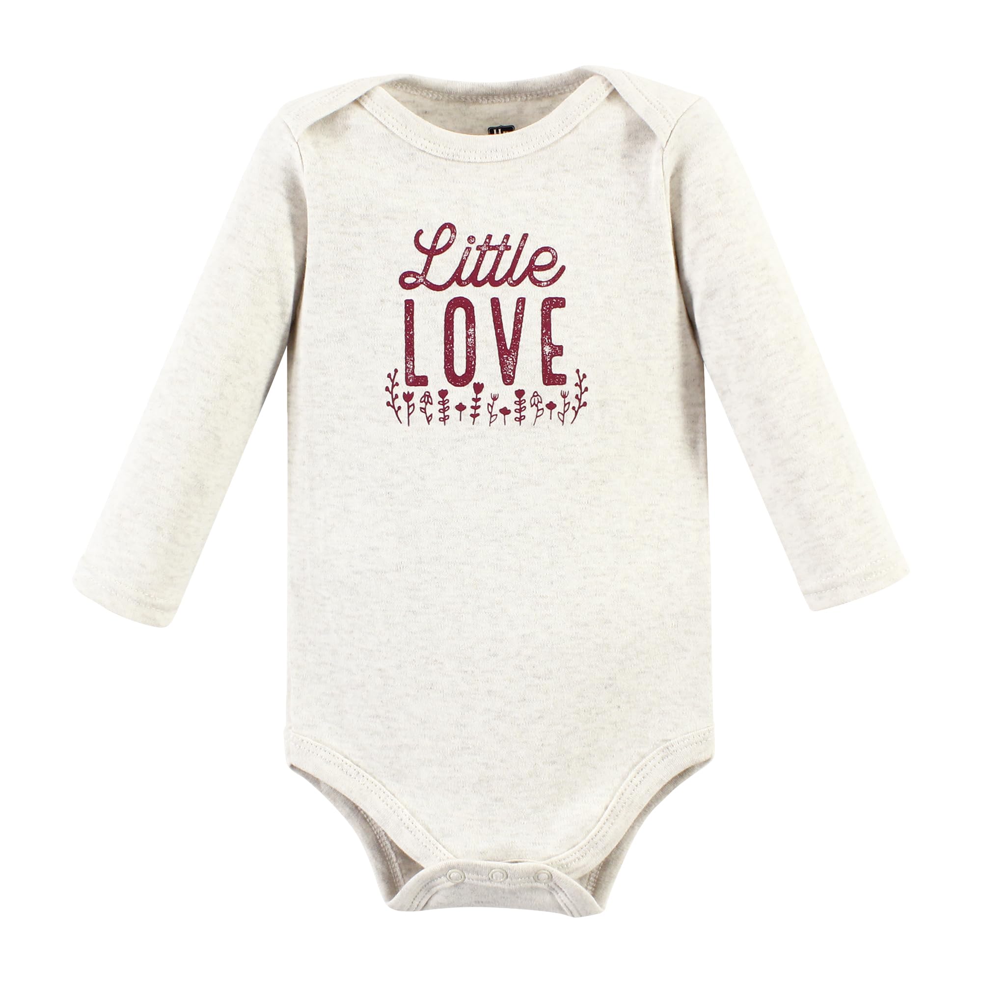 Hudson Baby Unisex Cotton Long-Sleeve Bodysuits - Little Love Flowers 5-Pack (9-12 Months) | Soft & Comfortable Baby Onesies for Daily Wear, Playtime & Photo Shoots