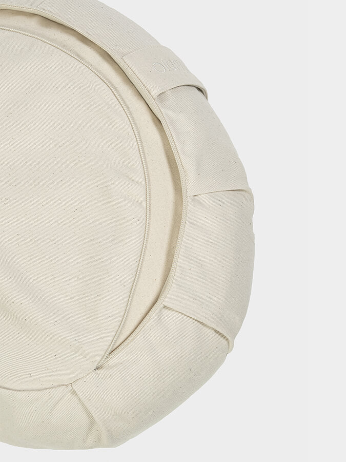GOTS Certified Organic Cotton Yoga Meditation Cushion - Buckwheat Filled Zafu Pillow for Yoga, Meditation & Home Decor | Perfect for Studios, Home Practice & Relaxation