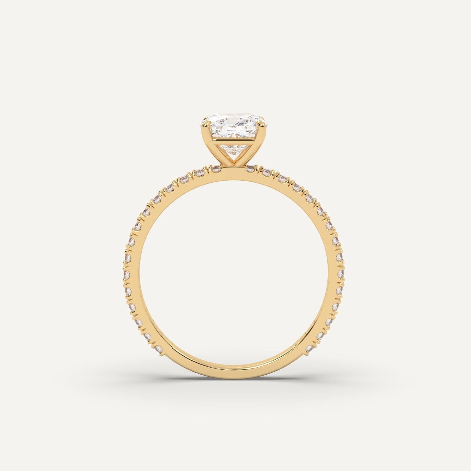 1 Carat Cushion Cut Diamond Engagement Ring for Women - 14K White Gold Wedding Band, Anniversary Gift for Her - Perfect for Proposals, Bridal Jewelry & Special Occasions
