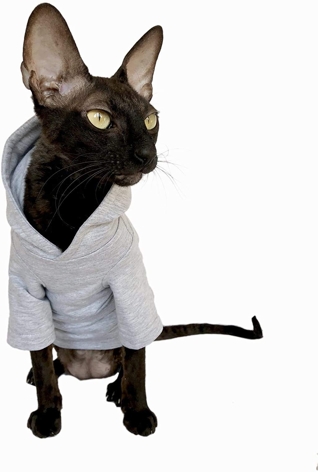 Cat Hoodie for Indoor Comfort - Cozy Pet Sweater for Cats at Home (Large Size) - Perfect for Lounging & Cuddling