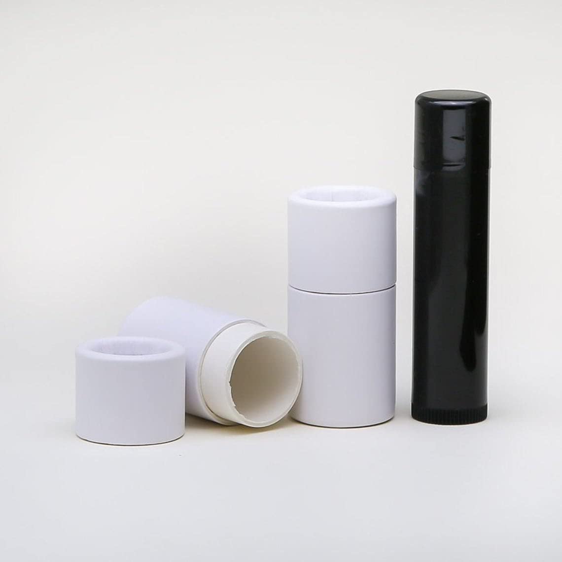 1/4 OZ White Kraft Paperboard Lip Balm Tubes (500 Pack) - Empty Cosmetic Containers for DIY Lip Balm, Salve, Lotion & Cream - Perfect for Small Business, Handmade Gifts & Beauty Products