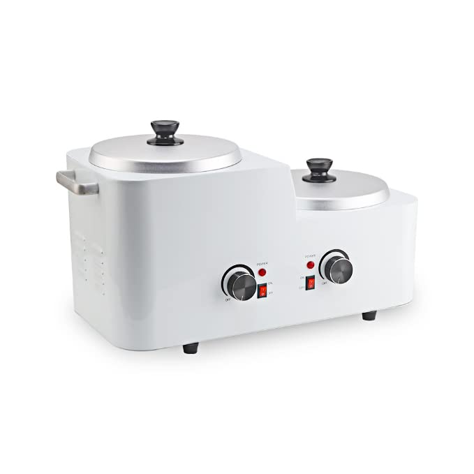 Professional Double Pot Wax Warmer Heater for Hair Removal & Spa - Non-Stick Easy Clean Wax Melting Machine for Salon, Esthetician & Home Use - Perfect for Waxing, Beauty Treatments & DIY Skincare