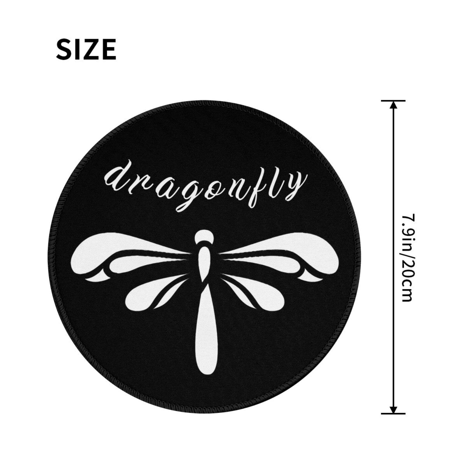Non-Slip Gaming Mouse Pad with Dragonfly Design - Ergonomic Computer Mouse Mat for PC, Laptop & Office Use - Perfect for Work, Gaming & Daily Computing (Model 2T1697)