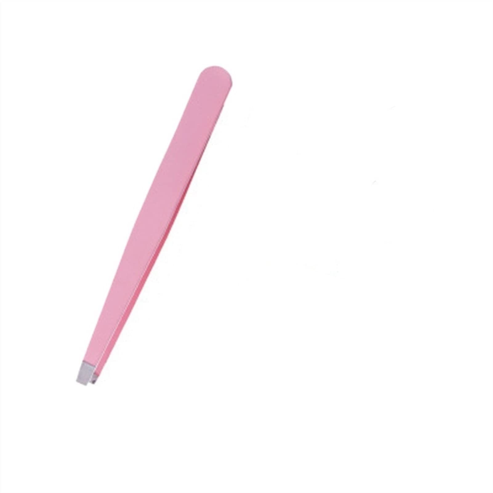 Stainless Steel Slant Tip Eyebrow Tweezers - Non-Slip Grip for Precise Hair Removal, Shaping & Makeup - Perfect for Home, Salon & Travel (Color: 01, 2-Pack)
