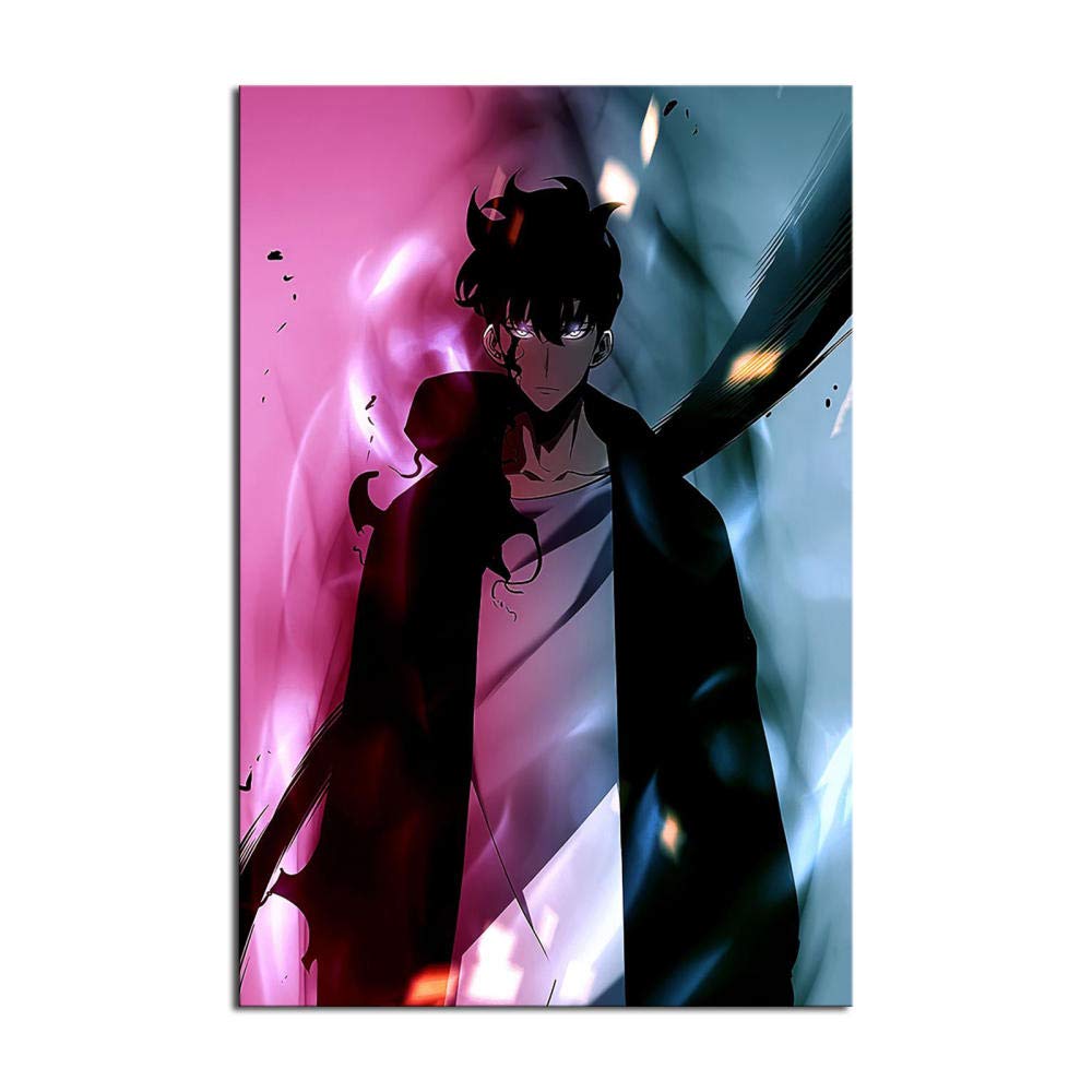 Solo Leveling Anime Canvas Wall Art Poster - Premium Home Decor for Living Room, Bedroom & Office - Perfect Gift for Anime Fans & Manga Lovers