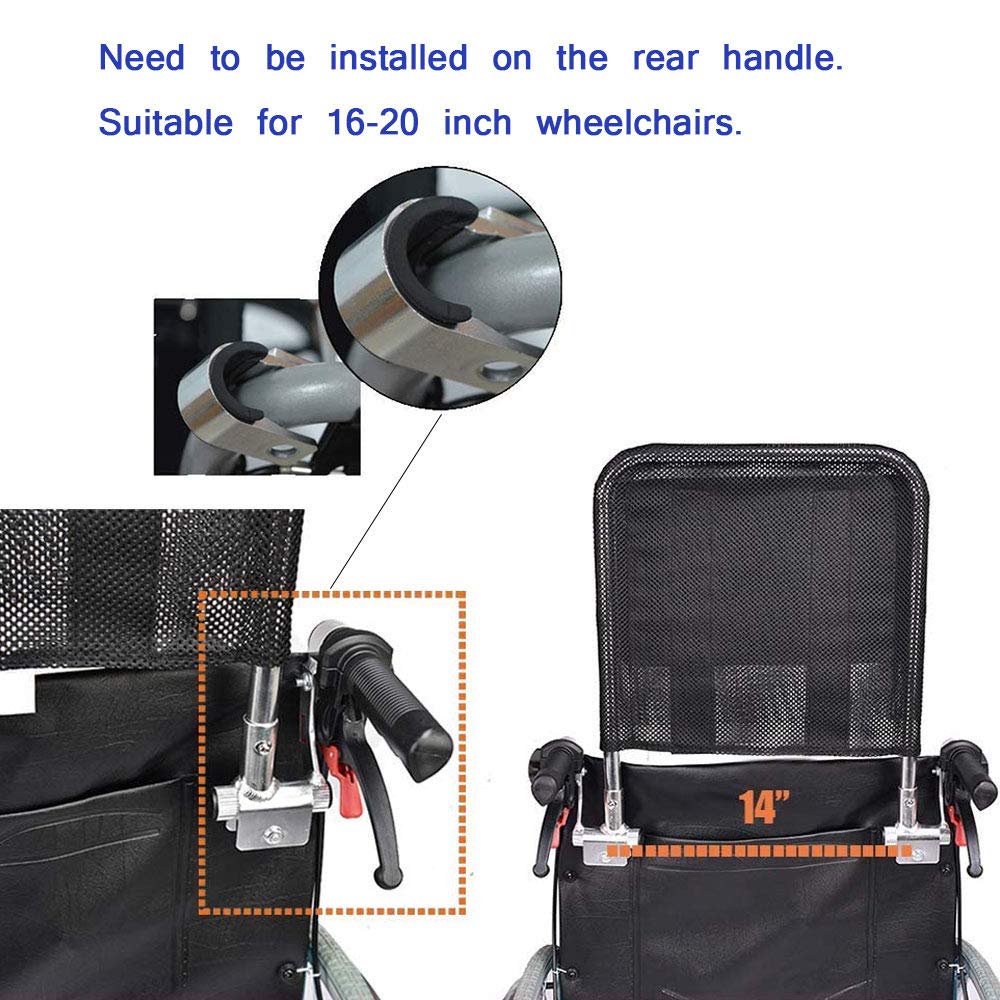 Adjustable Removable Wheelchair Headrest & Neck Support Cushion - Universal Fit for Elderly & Disabled (16