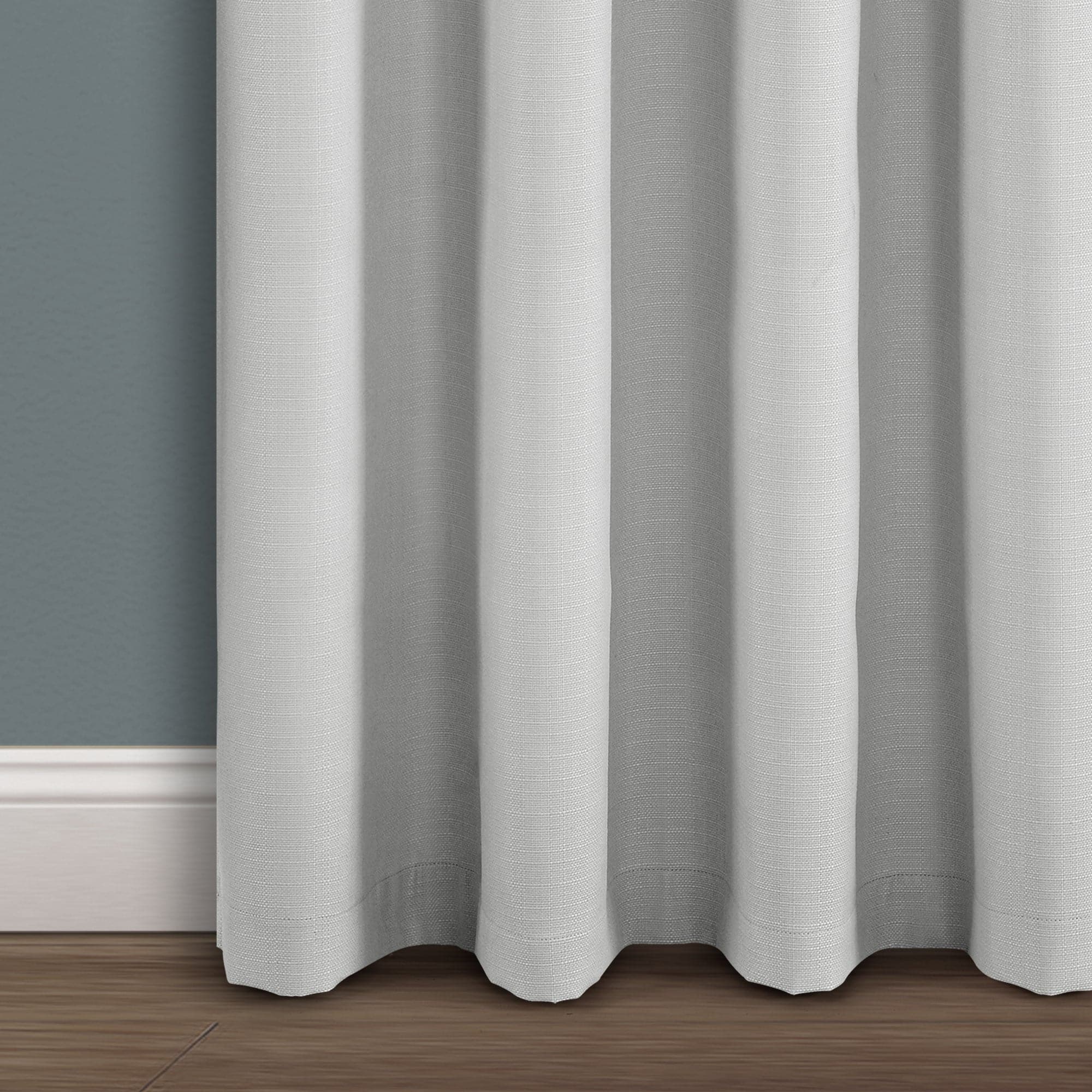 Blackout Window Curtains - Faux Linen Fabric for Complete Darkness & Light Blocking - Perfect for Bedrooms, Home Theater & Nursery (Set of 2 Panels)