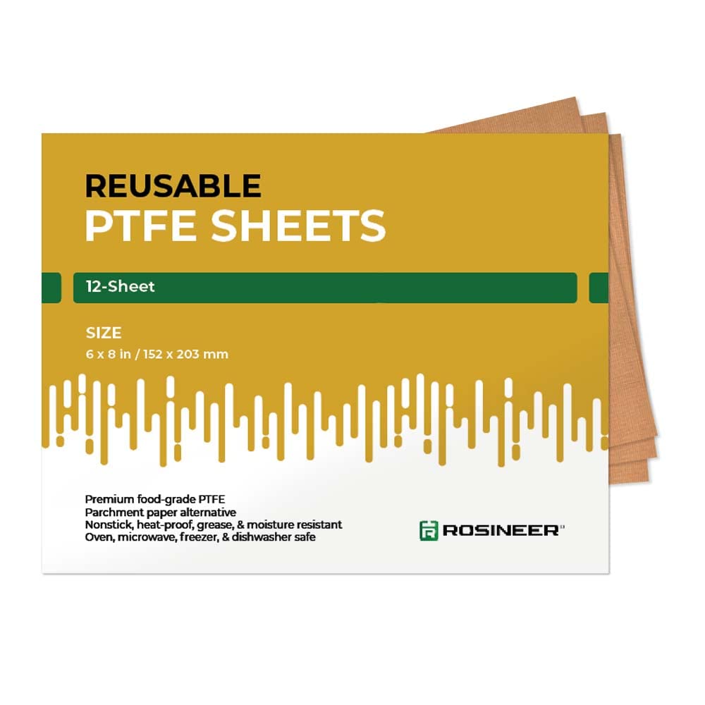 Rosineer Non Stick PTFE Teflon Baking Sheets - 12 Pack (8