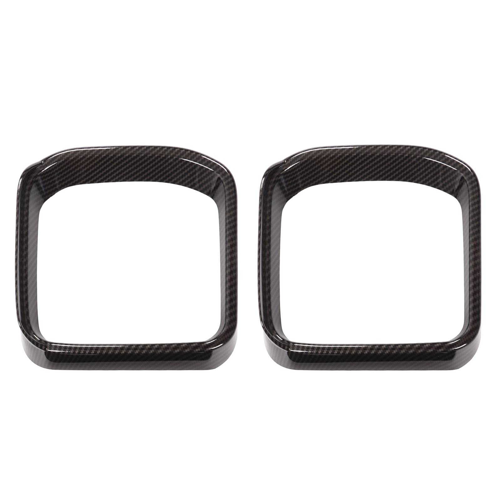 Carbon Fiber Pattern Door Mirror Frame Cover - 1 Pair Left & Right Rear View Mirror Cover Trim Replacement for DE 2020-2022 Models | Durable Protection & Style Upgrade for Side Mirrors
