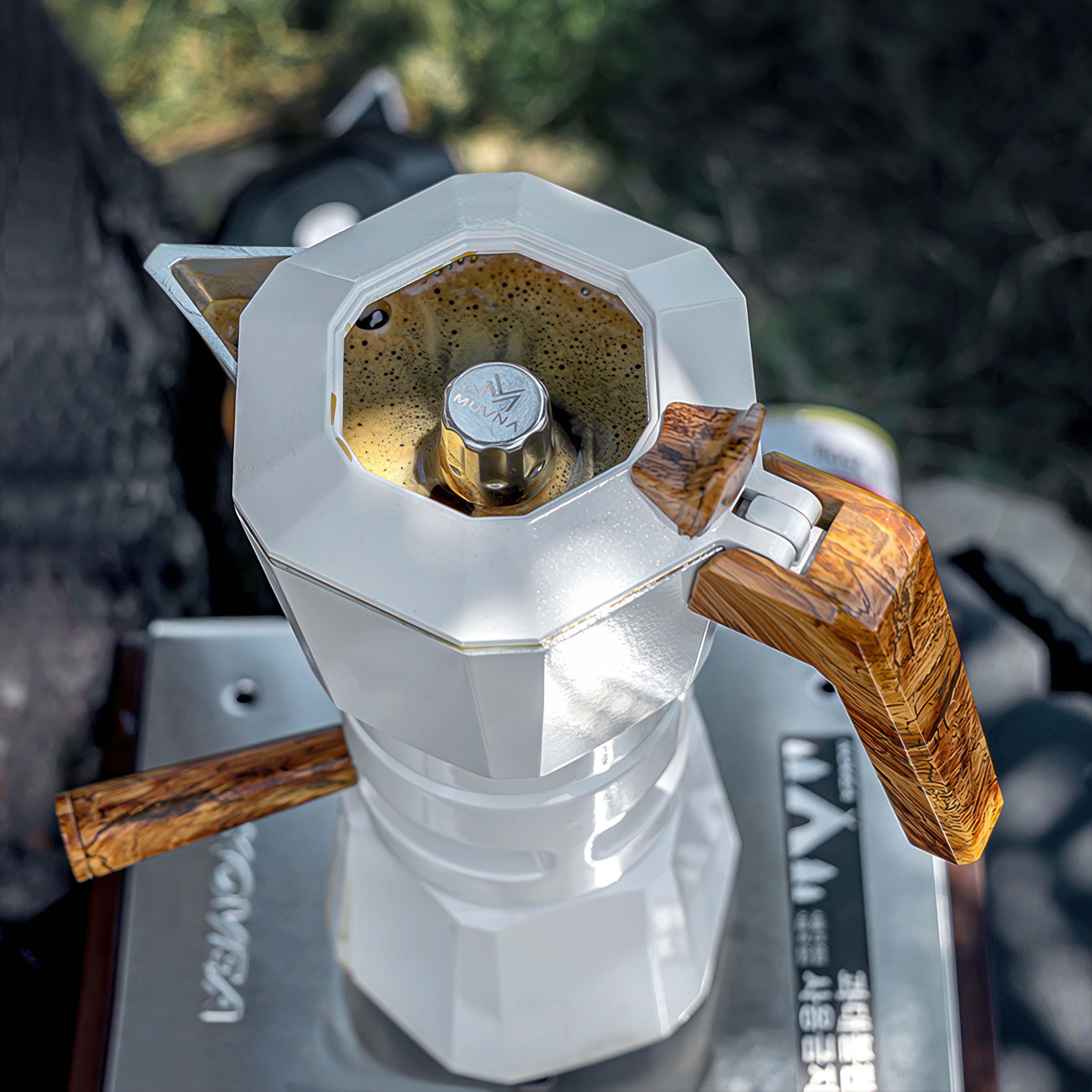 Premium Stainless Steel Moka Pot - 6 Cup Italian Espresso Maker for Stovetop - Strong Coffee Like Espresso - Perfect for Home, Office & Camping Use