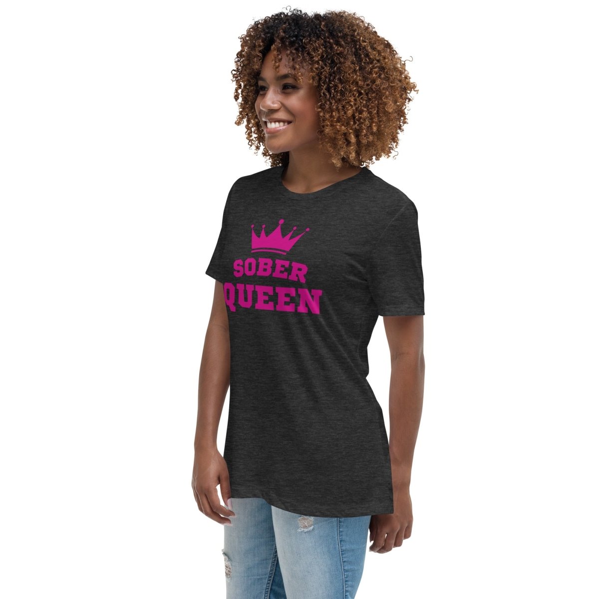 Sober Queen T-Shirt for Women - Funny Motivational Tee - Perfect for Recovery, Sobriety & AA Meetings