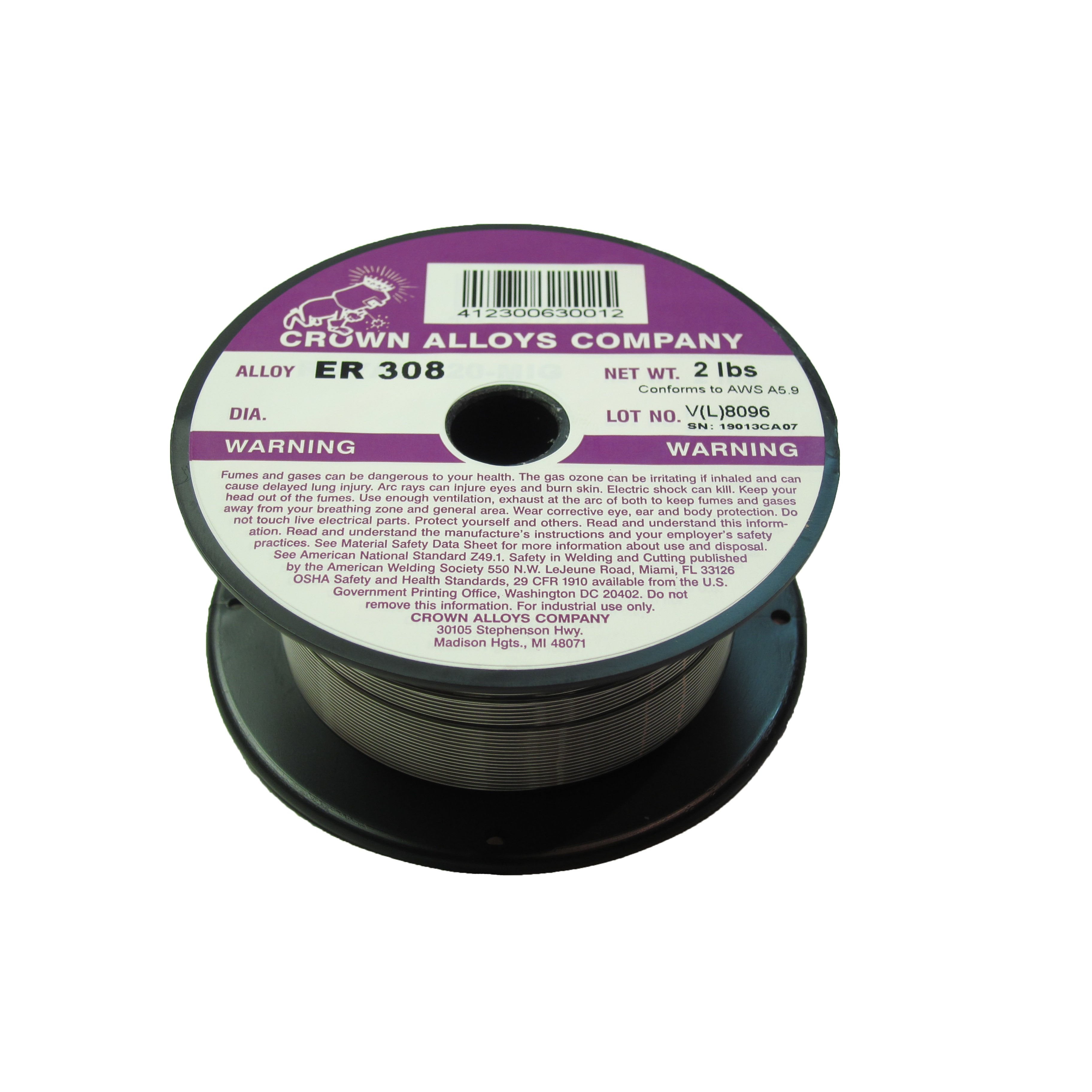 Premium ER308 MIG Welding Wire .030x2# - Stainless Steel 308 (2 lb Spool) for Metal Fabrication, Automotive Repair & DIY Projects