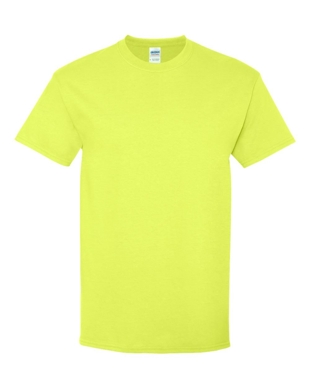 Heavy Duty 100% Cotton T-Shirt (G500) - Safety Green, 5XL (Pack of 12) | Durable Workwear for Construction, Landscaping & High-Visibility Jobs