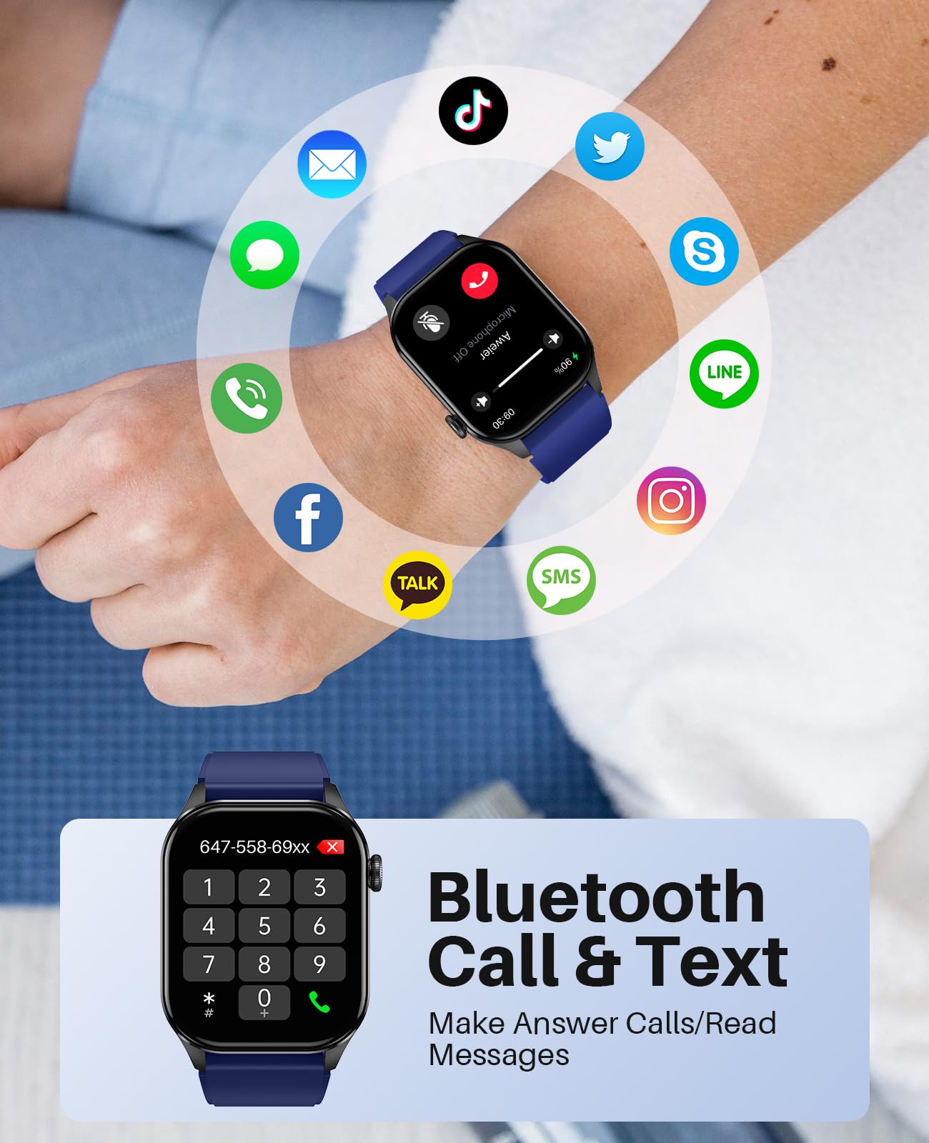 SOUYIE Smart Watch for Men with 2.04