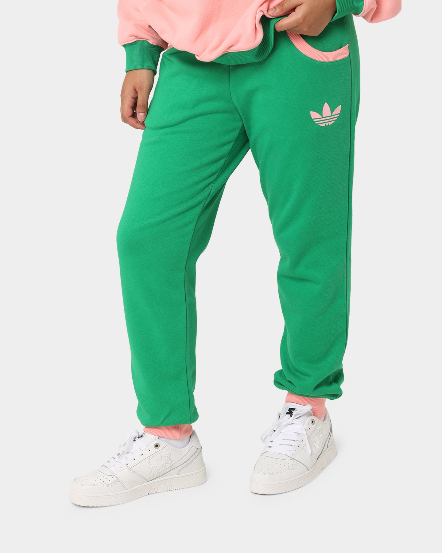 Adidas Adicolor Women's Sweatpants - Green Athletic Joggers for Running, Yoga & Lounge Wear - Comfortable Casual Pants for Women