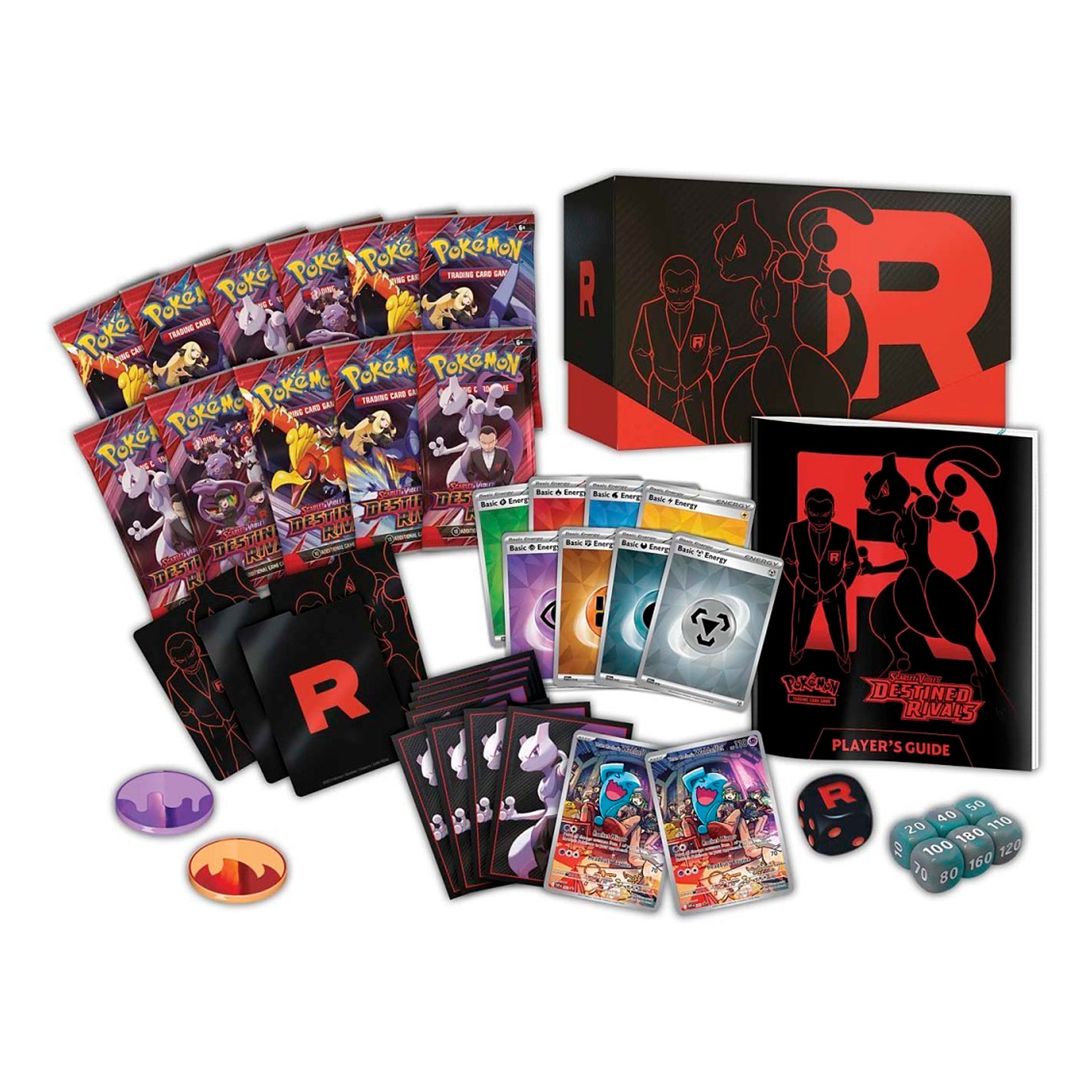 Pokémon Scarlet & Violet Destined Rivals Elite Trainer Box (2025) | Official Pokemon Center Exclusive | Collectible Trading Card Game Set for Battles & Display