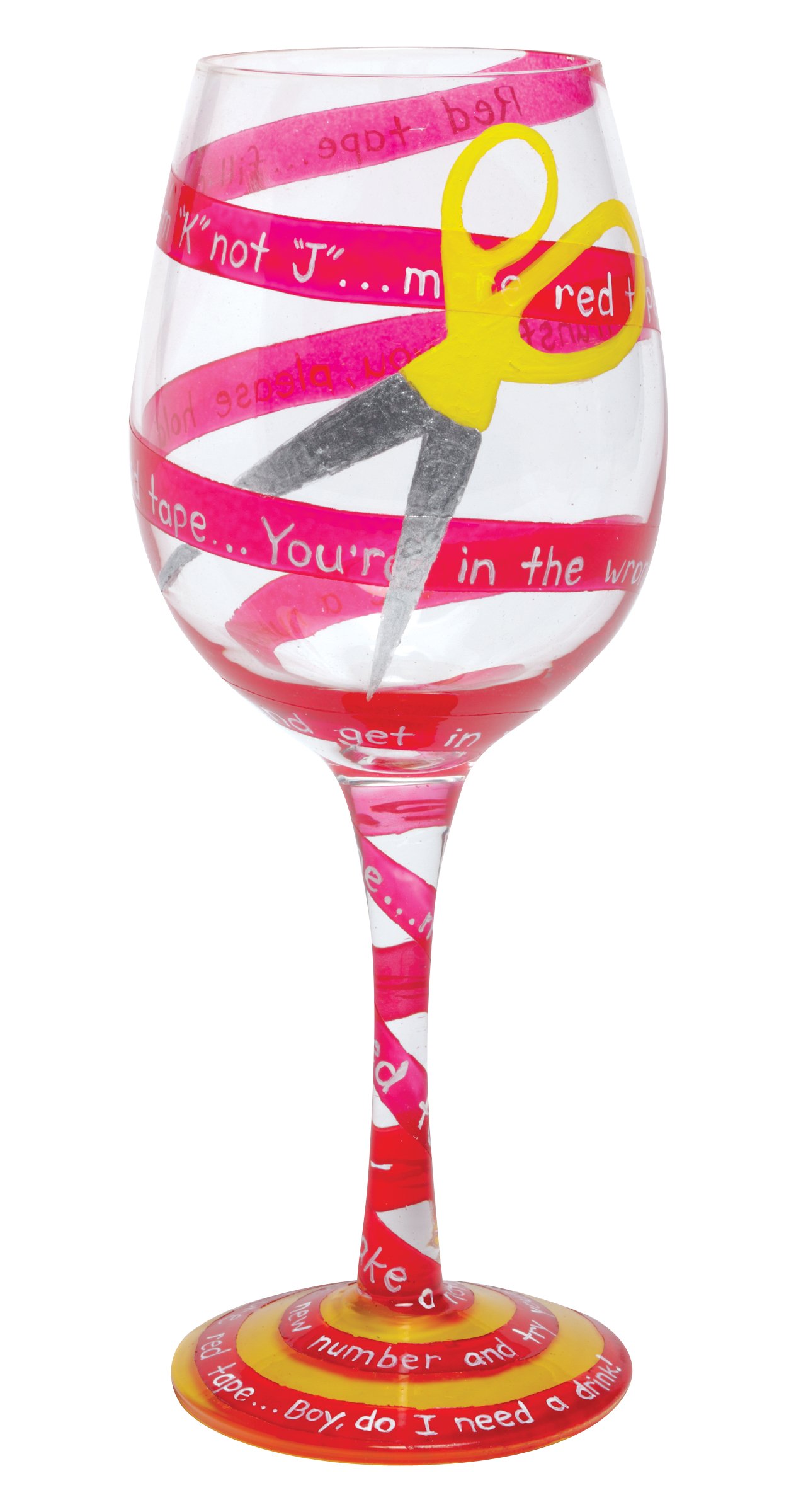 Elegant Lolita Style Wine Glass with Red Tape Design - Perfect for Romantic Dinners, Wine Tasting Parties & Gothic Home Decor