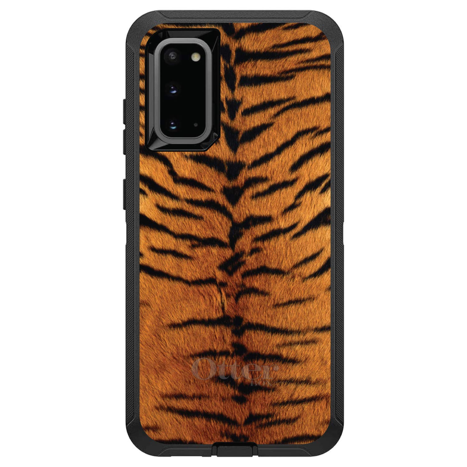 DistinctInk Samsung Galaxy S20 Ultra / S20 Ultra 5G Case (6.9 Inch) - Durable Protective Phone Cover with Yellow Black Tiger Fur Animal Print Design - Perfect Replacement for OtterBox Defender - Ideal for Outdoor Adventures and Daily Use