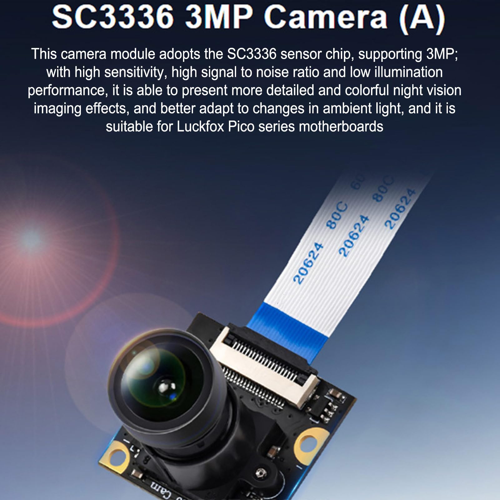 3MP Camera Module Replacement - High Sensitivity Professional 3MP Camera Module for Security Cameras, CCTV Systems & DIY Electronics Projects