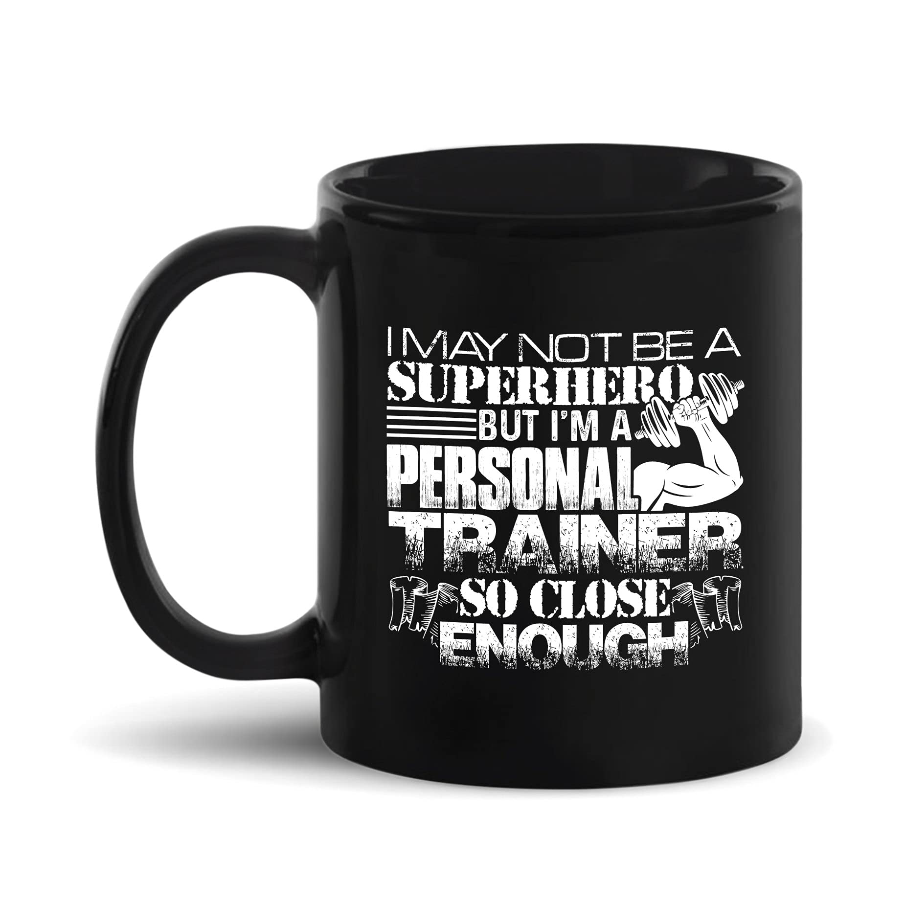Personal Trainer Coffee Mug - 11oz Ceramic Travel Mug with Handle, Funny Novelty Gift for Fitness Coaches & Trainers | Perfect for Gym, Office & Home Use
