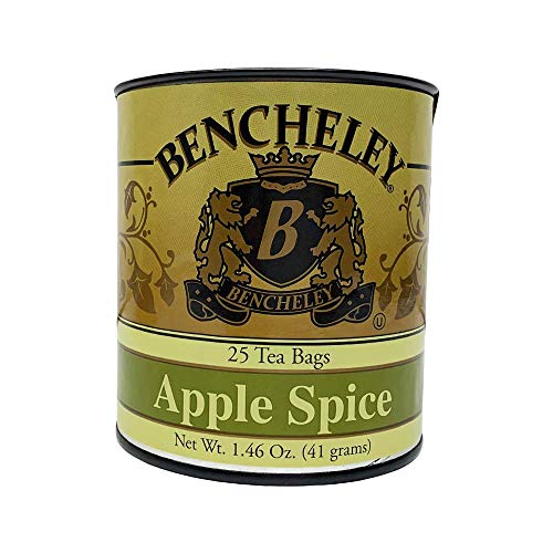 Bencheley Apple Spice Tea Bags - 25 Count | Herbal Tea for Relaxation & Warmth | Perfect for Fall Evenings & Cozy Moments