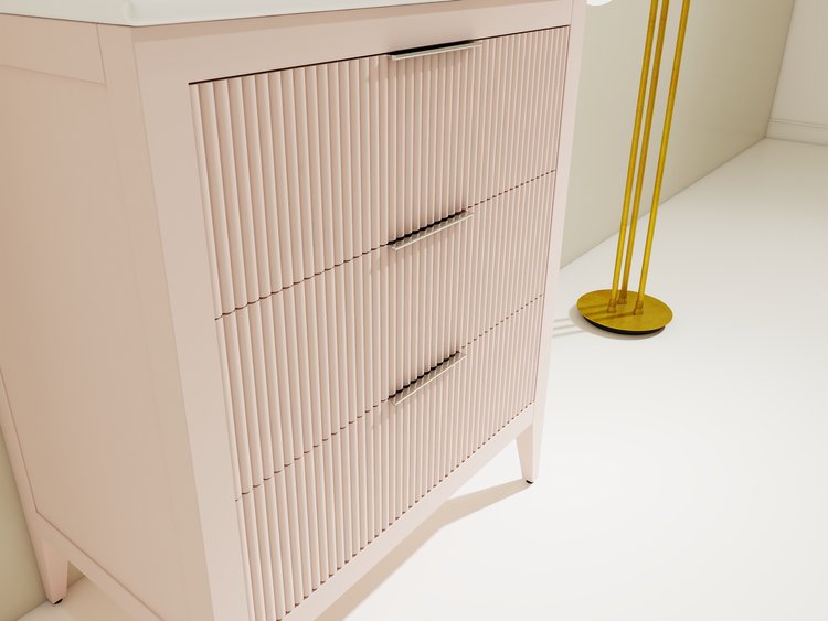 BAGNO ITALIA 36 x 18 Inch Modern Bathroom Vanity with Sink - ARIA COLLECTION (5 Color Options) - Perfect for Small Bathrooms, Powder Rooms & Home Renovations