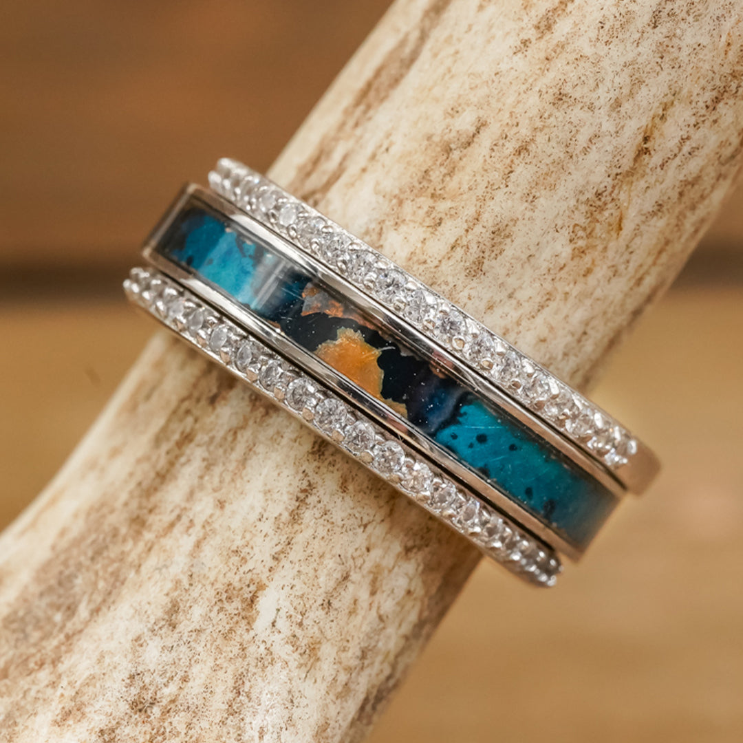 Vintage Patina Stacker Set - Handcrafted Metal Ring Stackers for Women | Perfect for Layering, Everyday Wear & Boho Jewelry Styling