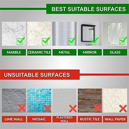 JEEJEX Self-Adhesive Wall Mount Storage Organizer - No Drill Plastic Shelf for Kitchen, Bathroom, Toilet & Desktop - White Rectangular Box (Perfect for Small Space Organization & Home Decor)