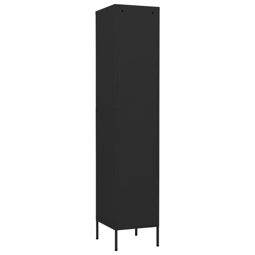 Black Metal Storage Cabinet 13.8