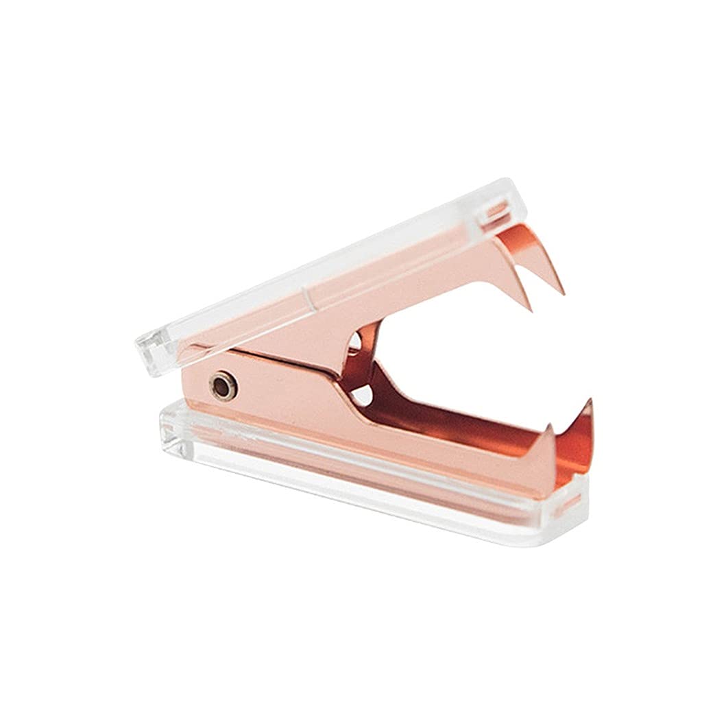 Rose Gold Staple Remover - Heavy Duty Ergonomic Design for Office, School & Home Use - Perfect for Paperwork, Documents & Craft Projects
