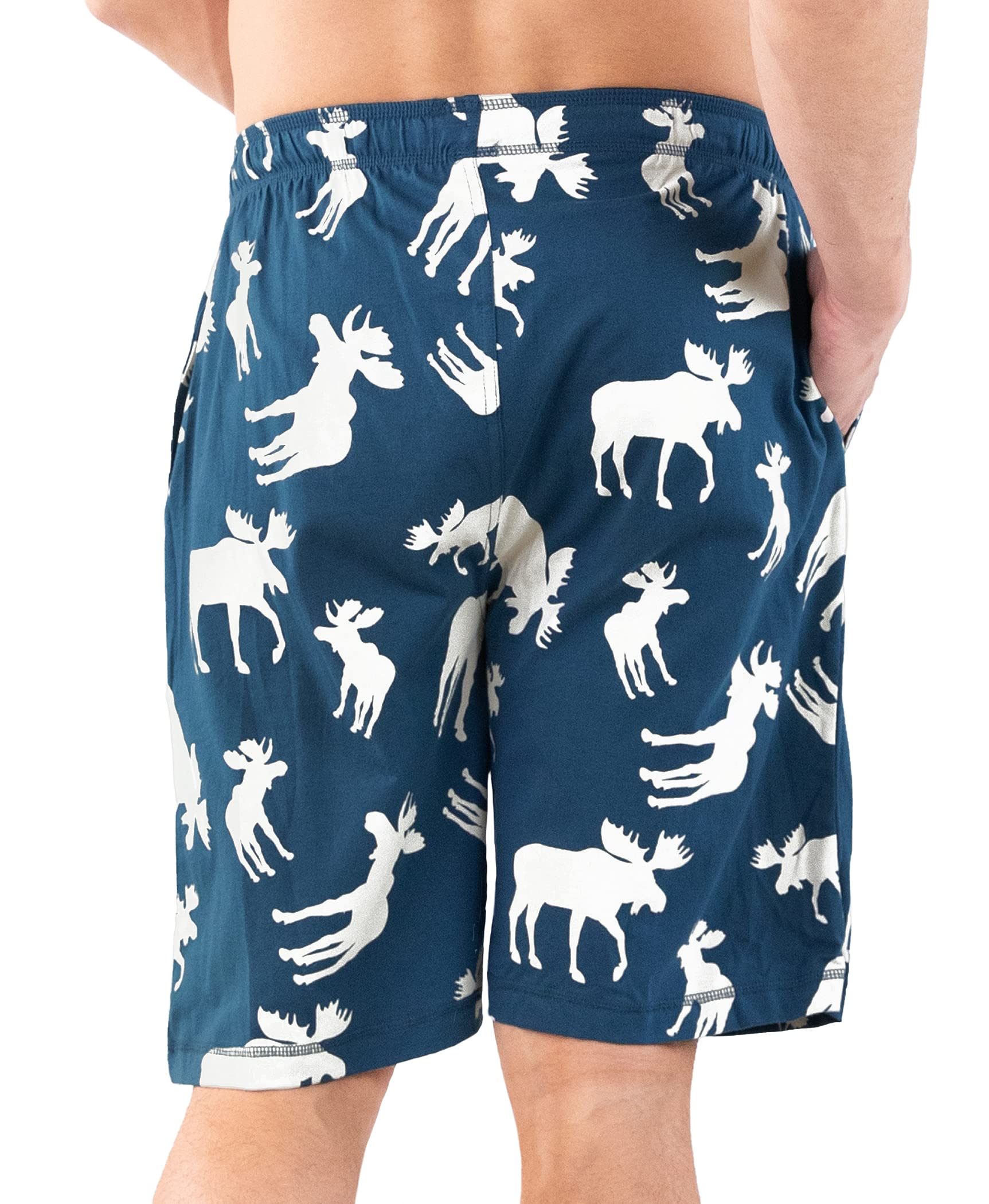 Lazy One Men's Pajama Shorts - Soft & Comfortable Sleepwear Pants for Lounge & Nightwear - Perfect for Summer Nights, Relaxing at Home, and Sleepovers