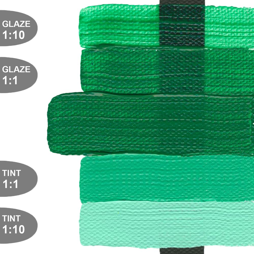 GOLDEN Heavy Body Acrylic Paint - Permanent Green Light 32 fl oz (946ml) Professional Artist Paint - Semi-Opaque Formula for Canvas Painting, Murals & Fine Art