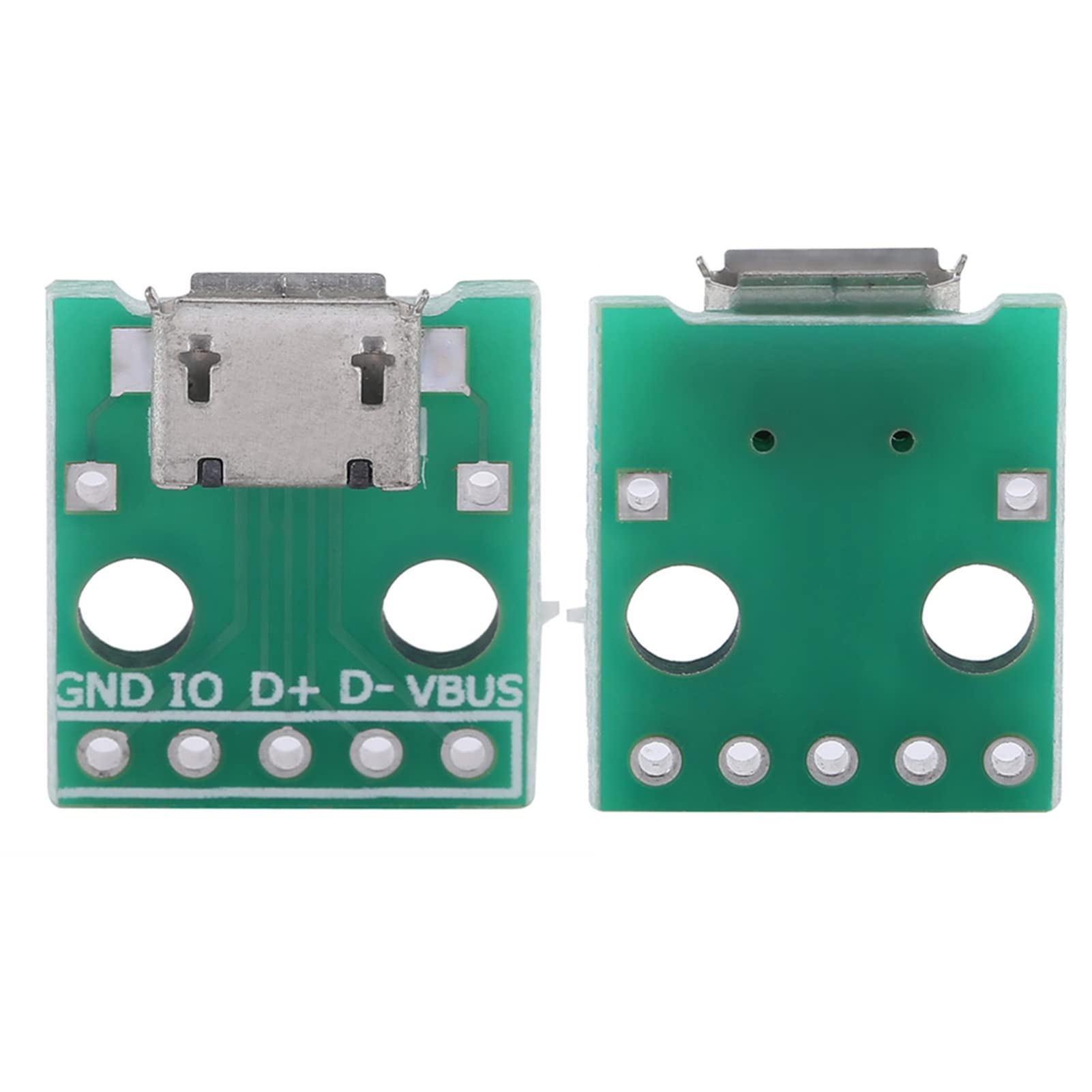 10PCS Micro USB Female to DIP Adapter Board - 5 Pin 2.54mm Pitch Converter for DIY Projects, USB Power Supply & Breadboard Prototyping | Perfect for Arduino, Raspberry Pi & Electronics Development